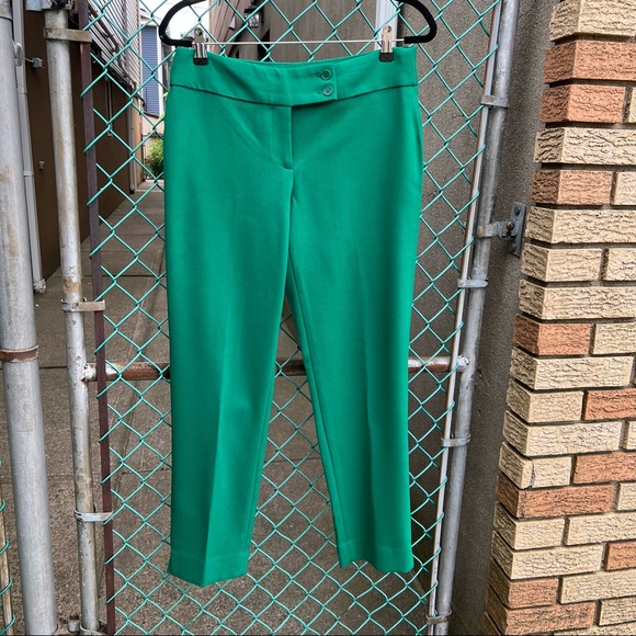Talbots Green Cropped Pants 6 - Picture 15 of 16